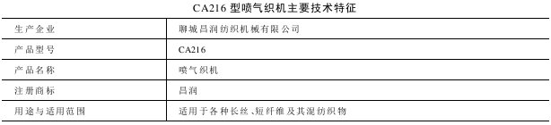 CA型喷气织机