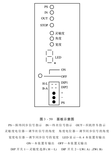 喷水织机光电探纬装置