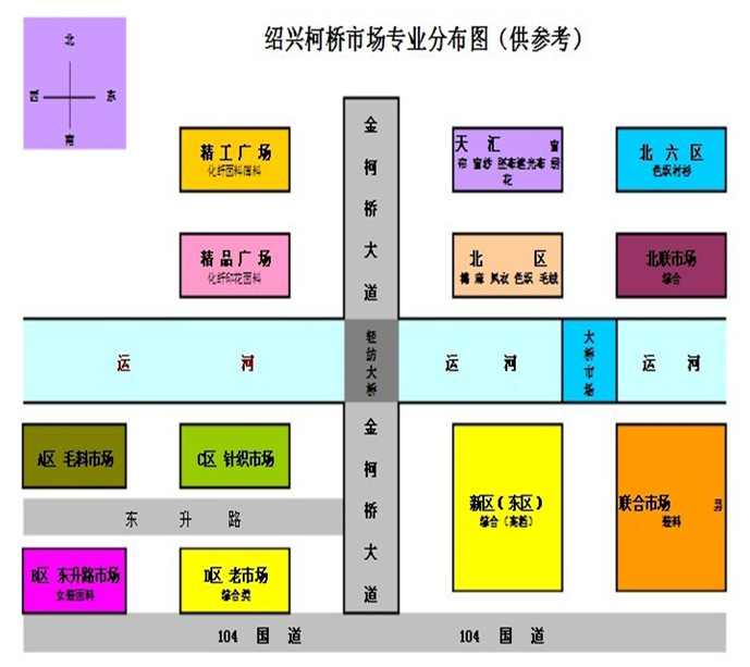 柯桥面料市场分布图