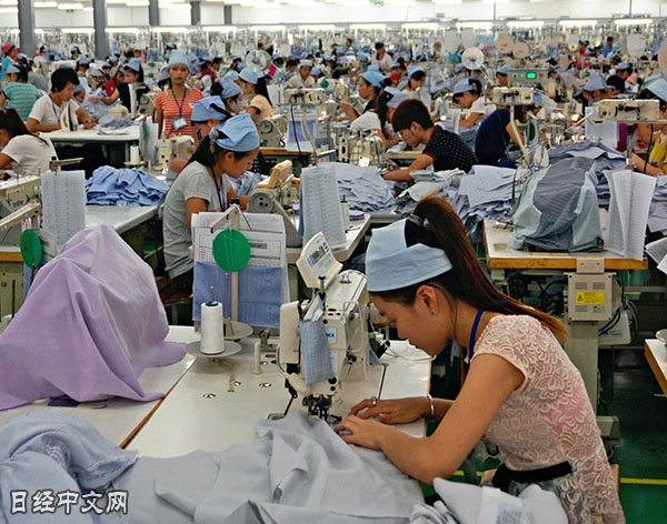 中国服装企业向越南转移